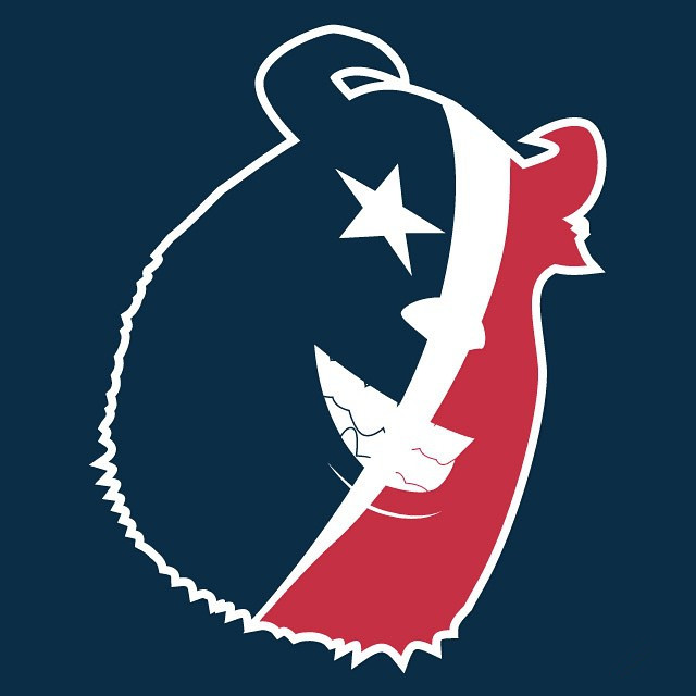 Sulley the Houston Texan logo fabric transfer
